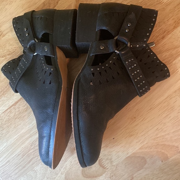 Vince Camuto Studded Biker Buckle Calley Booties - Picture 4 of 15